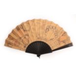 A Fascinating Conversation Fan, dated 1891,