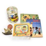 Hank The Cowboy Items including Hoop-on-the-Hook game, TV Puppet show (unmade) Camera Capers