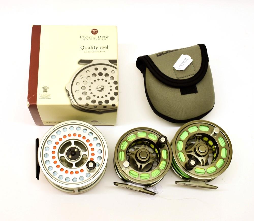 Hardy Ultralite Disc LA 9/10# Salmon Fly Reel Guideline Igma 79 fly reel and Igam 57 fly reel (3)