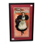 The French Maid - A Musical Comedy Poster published by David Allen & Son 9 1/2x18 1/2'', 24x47cm (E,