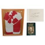 Football Shirt C1950 Formerly Belonging To George Hardwick (Middlesbrough FC 1937-1950) red/white