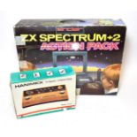 Sinclair ZX Spectrum+2 Action Pack together with a Hanimex TV Sports 4 Game Colour (both boxed) (2)