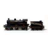 Bing O Gauge Live Steam 4-4-0 Black Prince 1902 black with red lining (overall G-F, some scorch