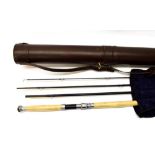 Bruce & Walker 16'-0'' 10/11# Powerlite Deluxe 4pc Salmon Fly Rod in maker's alloy tube, together