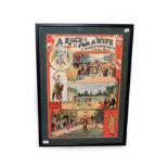 A Race For A Wife - A Musical Comedy Drama Poster published by David Allen & Sons, depicting various