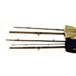 Diawa Osprey Salmon Rod 12'-0'' 9/10# together with Shakespeare 12'-0'' Omni carbon match rod (2)