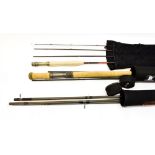 Scott 13'-0'' Salmon Fly Rod #8 in partitioned cordura tube. A Shakespeare ''Oracle Scandi'' 4