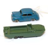 Matchbox 1-75 Two Models 55 DUKW BPW (E-G), 46 Morris Minor blue (G) (2)