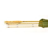 Hardy ''The Hollolight'' 3 Section Palakona Cane Fly Rod 9'-0'' with two top sections complete