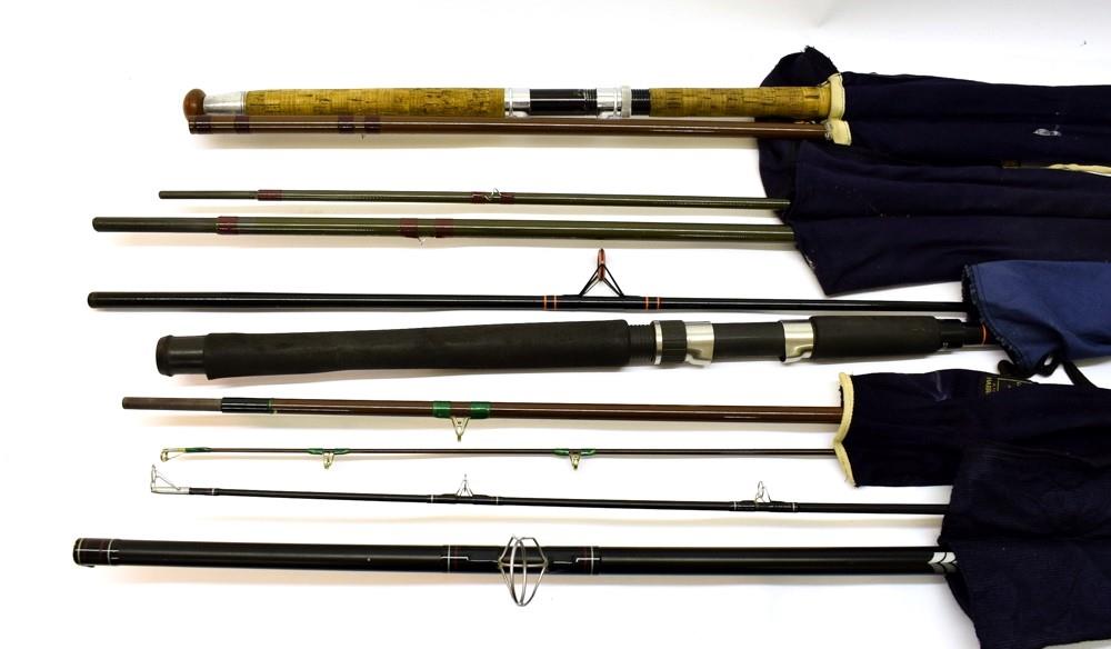 Five Mixed Rods including B&W Silverstream and Norway salmon fly rods, Hardy 10'-0'' Mooching rod