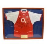 Arsenal Invincible Signed Football Shirt from the 2003/4 season a No.14 Thierry Henry with 15