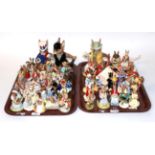 Two trays of Royal Doulton Bunnykins figures