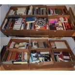 Twelve boxes of music reference books
