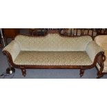 A 19th century mahogany framed sofa