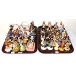 Two trays of Royal Doulton Bunnykins models