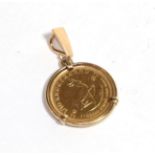 A 1/10 gold Krugerrand,