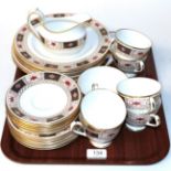 A Royal Crown Derby Imari palette part tea and dinner service CONDITION REPORT: .