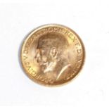 A gold full sovereign dated 1914