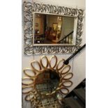 ^ A reproduction silvered mirror, together with another mirror,