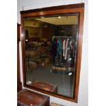 ^ A 19th century inlaid rosewood hall mirror