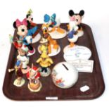 Six Royal Doulton figures from the Mickey Mouse collection,