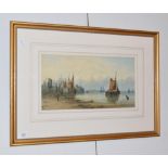 John Branegan (19th/20th century), "Grimsby" signed and inscribed watercolour, 23.