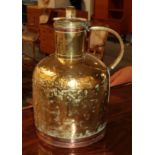 A large copper and brass single handled storage container CONDITION REPORT: 58cm