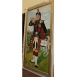 British School 20th Century, Portrait of a Scottish bugler,