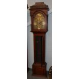 ~ An oak eight day longcase clock, signed Cuth Darnton, Chester Lee Street, late 18th century