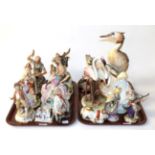 Ceramic figures and models including: Capodimonte; Albany Fine China; Wien Pottery; Hereford Fine