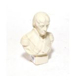 A Robinson and Lead beater Parian porcelain portrait bust of Admiral Lord Nelson, circa 1860