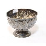 An Edward VII silver rose bowl, by Walter and Charles Sissons, London, 1903 tapering and on