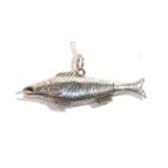 A Victorian silver pencil, by Sampson Mordan and Co., Circa 1880, modelled as a salmon, with