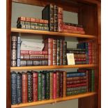 The Heirloom Library by The Franklin Mint, a collection of fifty leather and fabric bound volumes