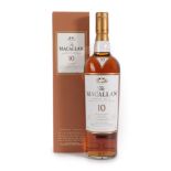 The Macallan 10 Years Old Single Malt Highland Scotch Whisky, 40% vol 700ml,