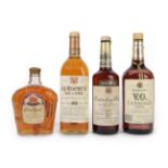 Wiser's De Luxe 10 Years Old Canadian Whisky, 1990s bottling, 40% vol 1.
