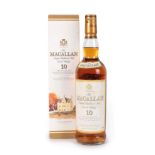 The Macallan 10 Years Old Single Highland Malt Scotch Whisky matured in sherry oak casks from Jerez,