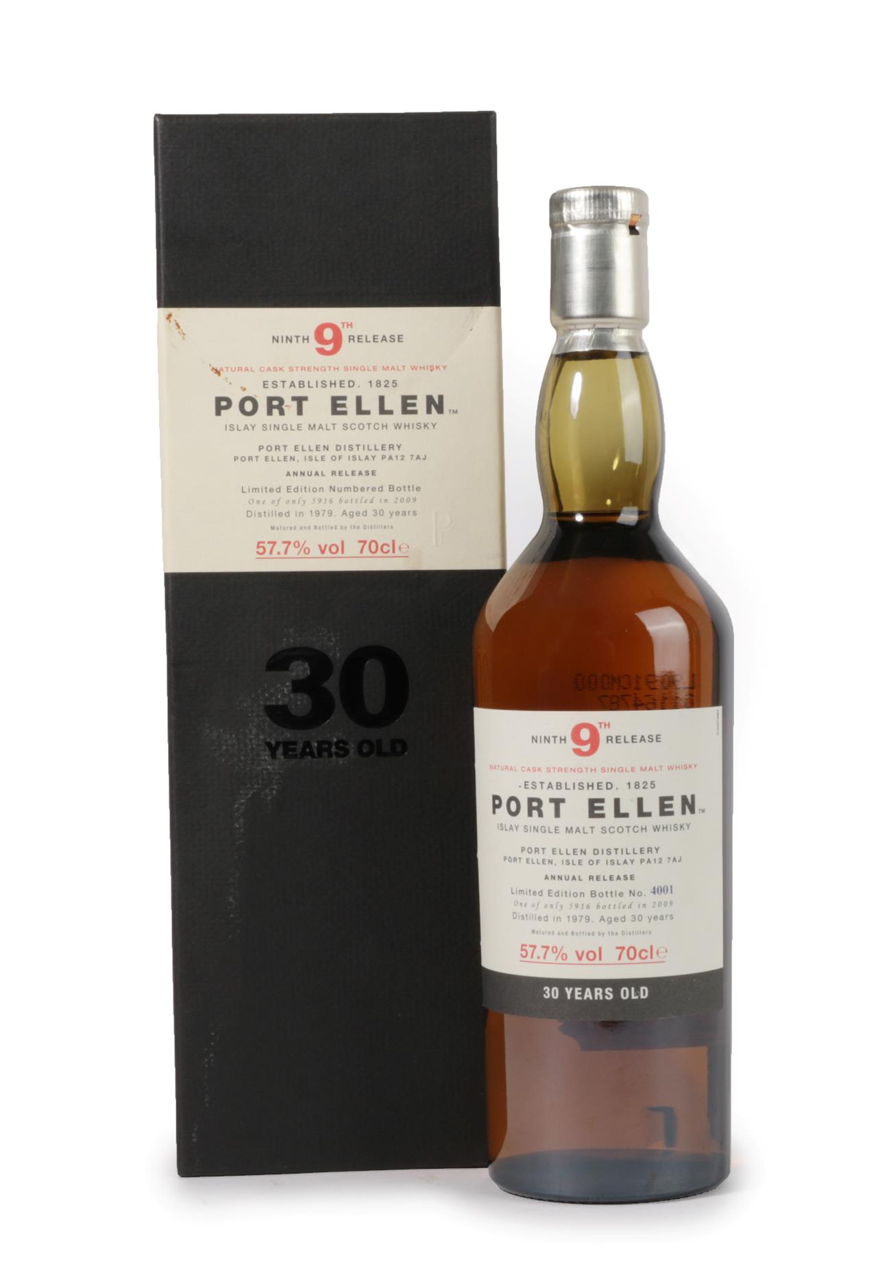 Port Ellen 1979 30 Years Old 9th Release Islay Single Malt Scotch Whisky,