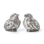 A Pair of Edward VII Silver Pounce-Pots or Pepperettes, by Sampson Mordan and Co., Chester, 1905,
