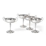 A Set of Four George V Silver Cups, by Roberts and Belk, Sheffield, Two 1927 and Two 1928,