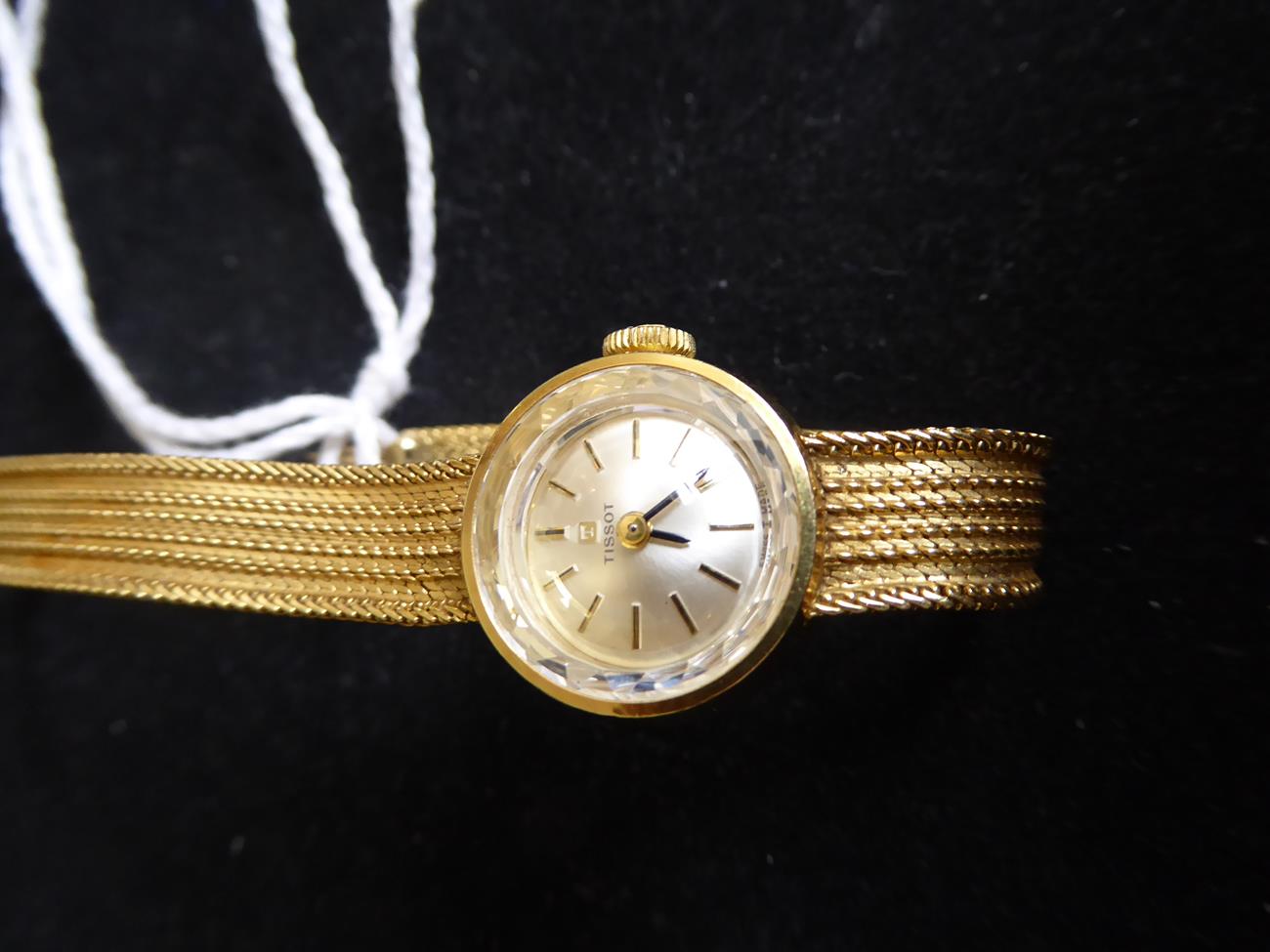 A Lady's 18 Carat Gold Wristwatch, signed Tissot, circa 1967, lever movement signed and numbered - Image 3 of 7