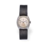 A Chrome Plated Tonneau Shaped Wristwatch, signed Rolex, Shock Resisting, ref: 3892, circa 1945,