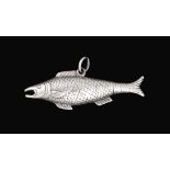 A Victorian Silver Pencil, by Sampson Mordan and Co., Circa 1880, modelled as a salmon, with