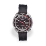 A Stainless Steel Automatic Day/Date Centre Seconds Wristwatch, signed Seiko, model: Rally Driver,