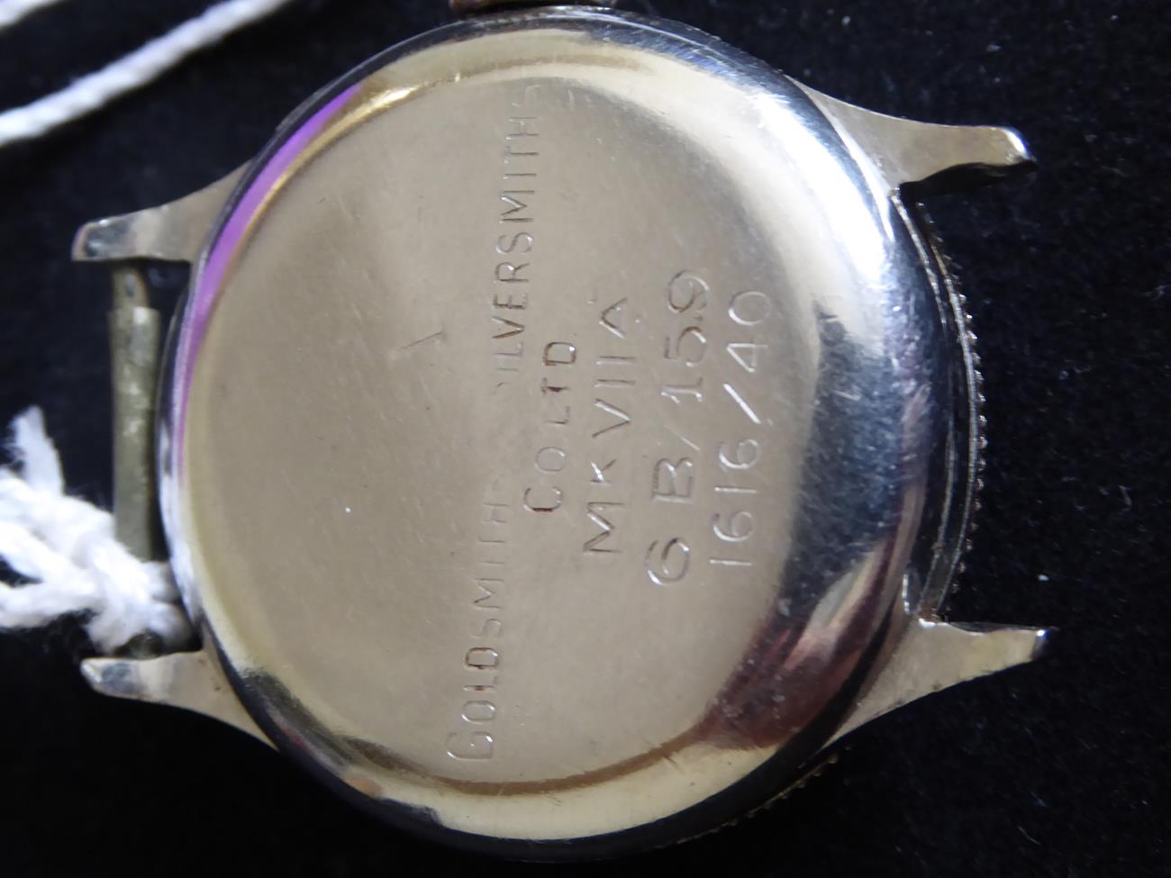 A Rare Stainless Steel Air Ministry Military Issue Pilots Wristwatch, signed Longines, Weems, - Image 7 of 14