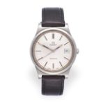 A Stainless Steel Calendar Centre Seconds Wristwatch, signed Omega, Geneve, ref: 1360102, 1972, (