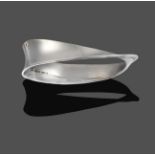 A 'Mobius' Bangle, by Georg Jensen, of asymmetric polished form, numbered 206, inner measurements