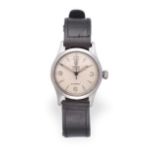 A Stainless Steel Centre Seconds Wristwatch, signed Tudor, Oyster, Shockproof, ref: 4453, 1961,