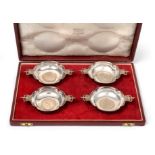 A Set of Four Elizabeth II Silver Coronation Dishes, by R. E. Stone, London, 1953, Retailed by