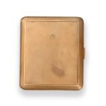 A George V Gold Cigarette-Case, Marks Indistinct, Possibly 1929, Retailed by Mappin and Webb,